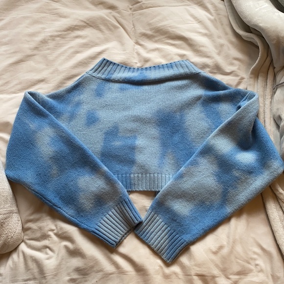 Danielle Guizio Tie-Dye Knit Safety pin sweater - Picture 4 of 8